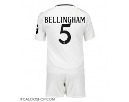 Real Madrid Jude Bellingham #5 Prima Maglia Bambino 2024-25 Manica Corta (+ Pantaloni corti)